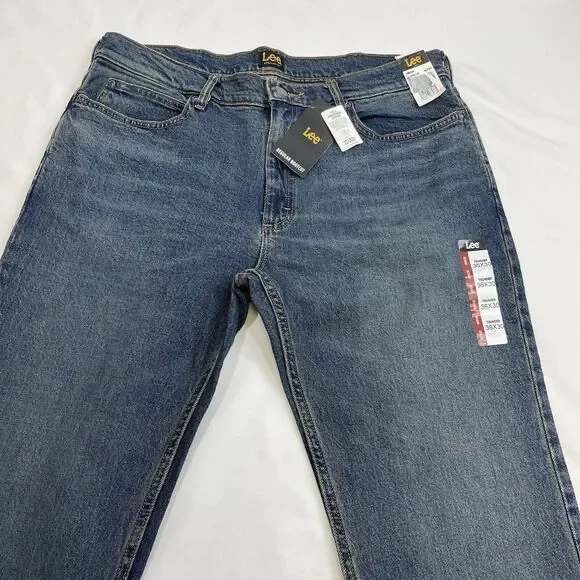 Lee Regular Bootcut Fit Men's 36x30 Blue Thunder Wash Stretch American Denim - Picture 3 of 14